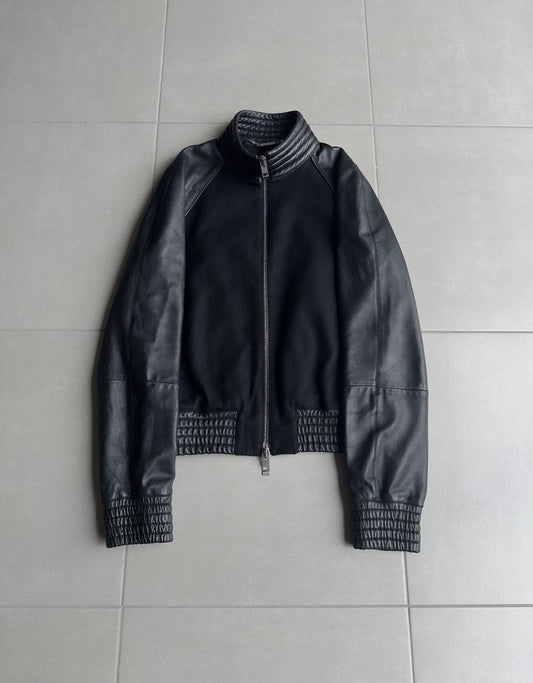 Dior Homme AW04 “VOTC” wool/cashmere leather bomber jacket