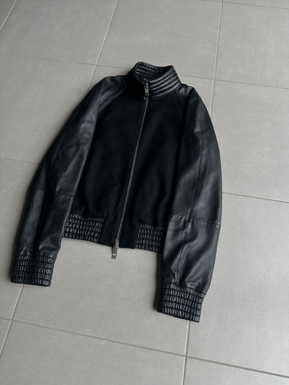 Dior Homme AW04 “VOTC” wool/cashmere leather bomber jacket