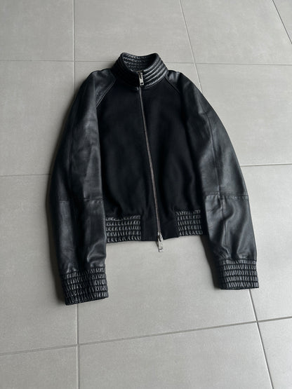 Dior Homme AW04 “VOTC” wool/cashmere leather bomber jacket