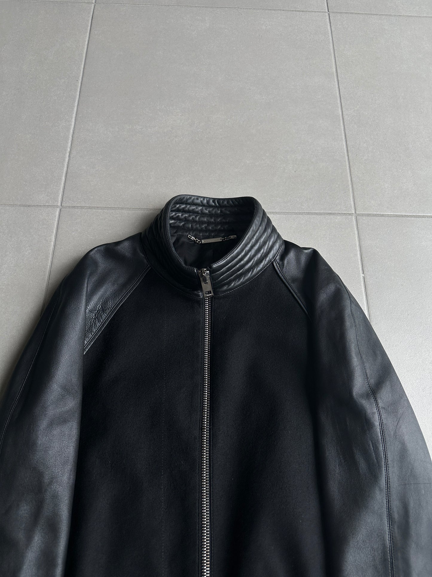 Dior Homme AW04 “VOTC” wool/cashmere leather bomber jacket