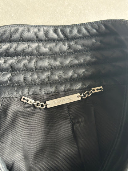 Dior Homme AW04 “VOTC” wool/cashmere leather bomber jacket