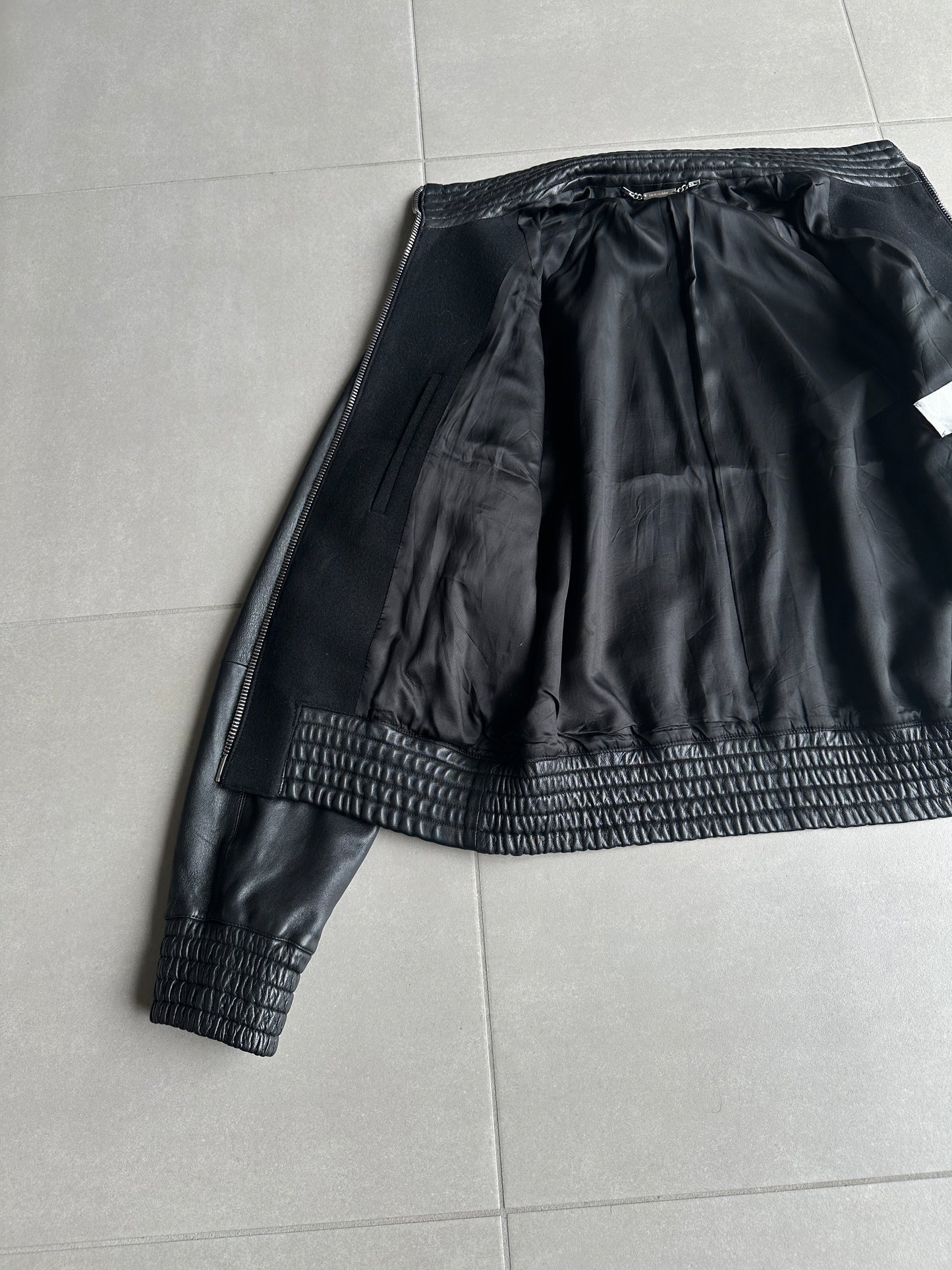 Dior Homme AW04 “VOTC” wool/cashmere leather bomber jacket