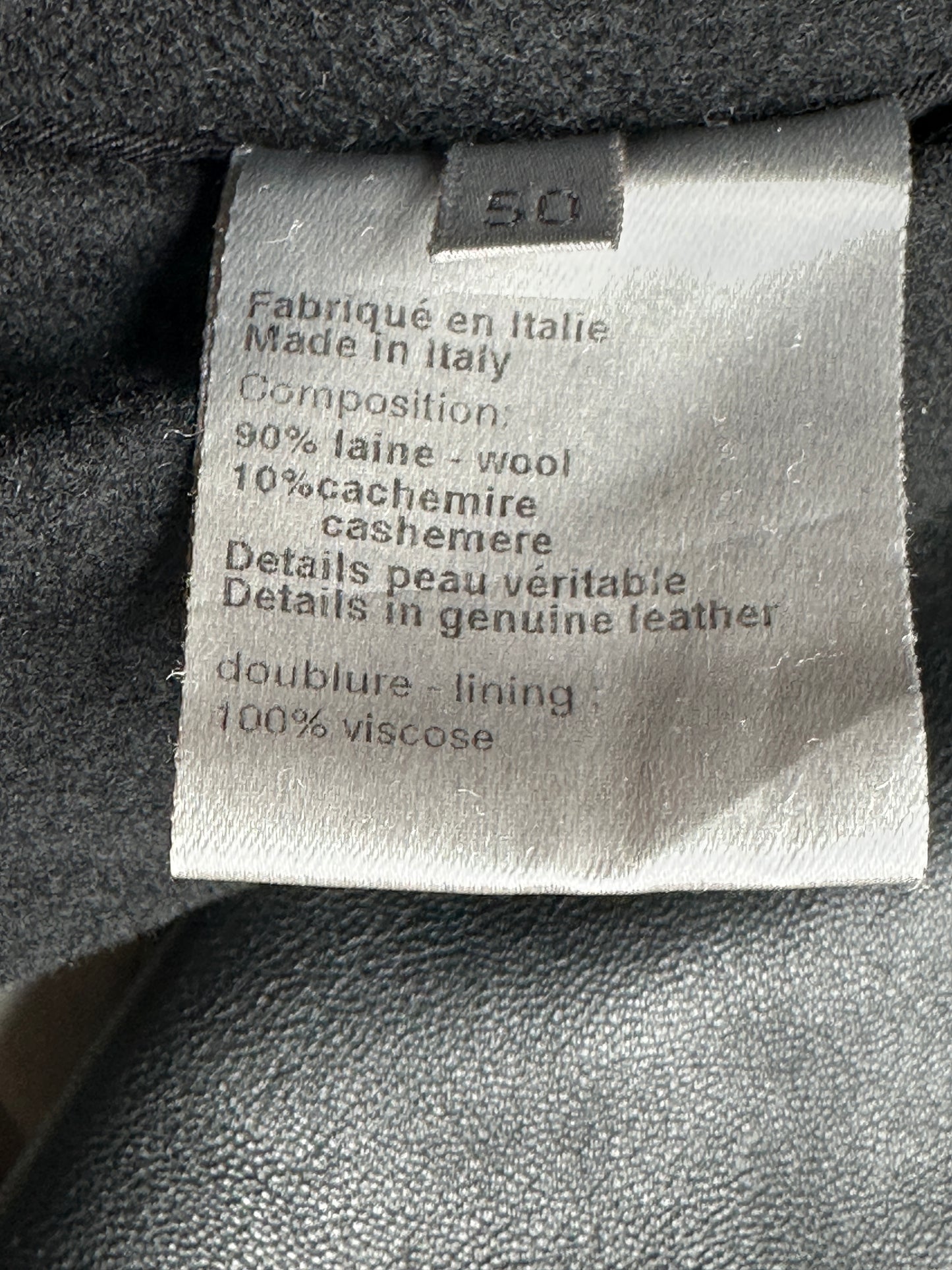Dior Homme AW04 “VOTC” wool/cashmere leather bomber jacket