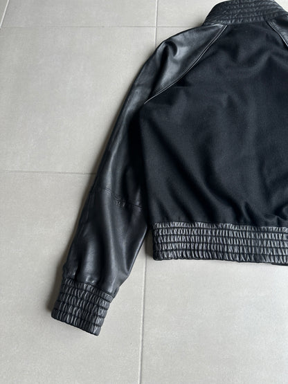 Dior Homme AW04 “VOTC” wool/cashmere leather bomber jacket
