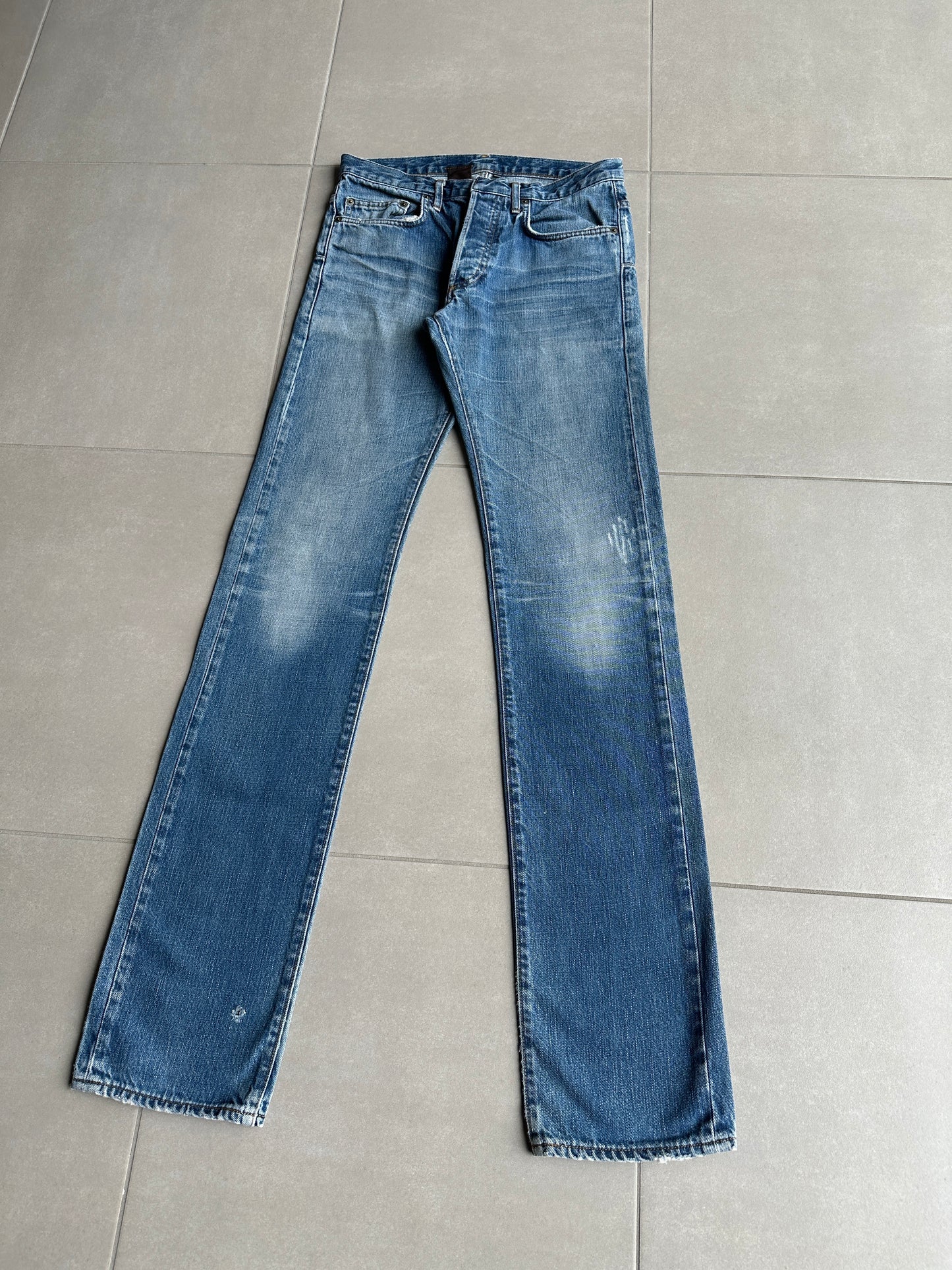 Dior homme AW06 washed clawmark jeans