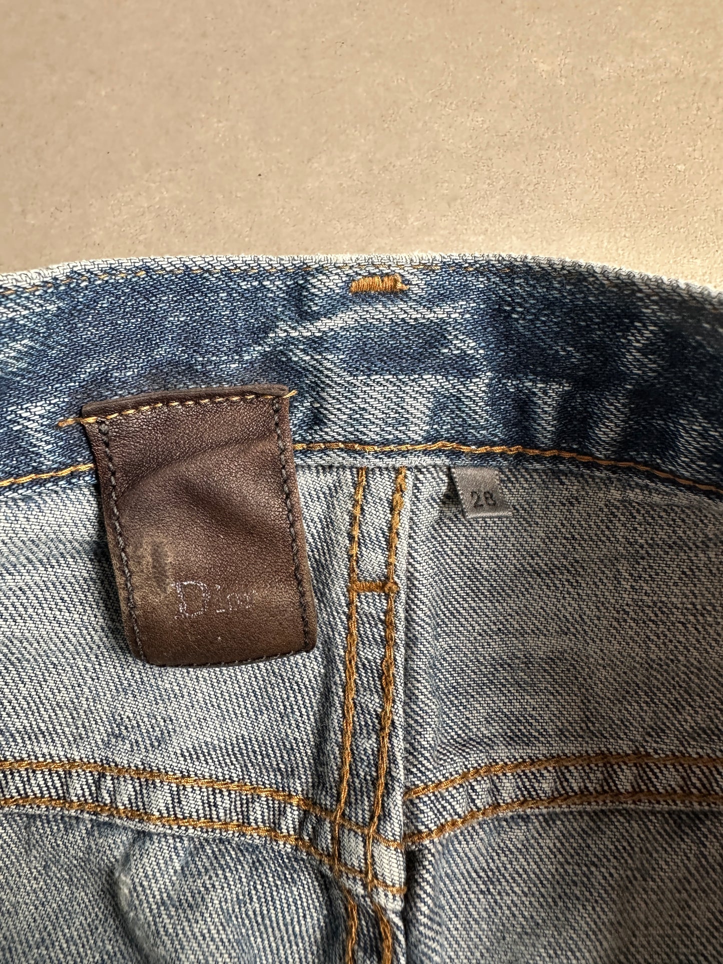 Dior homme AW06 washed clawmark jeans