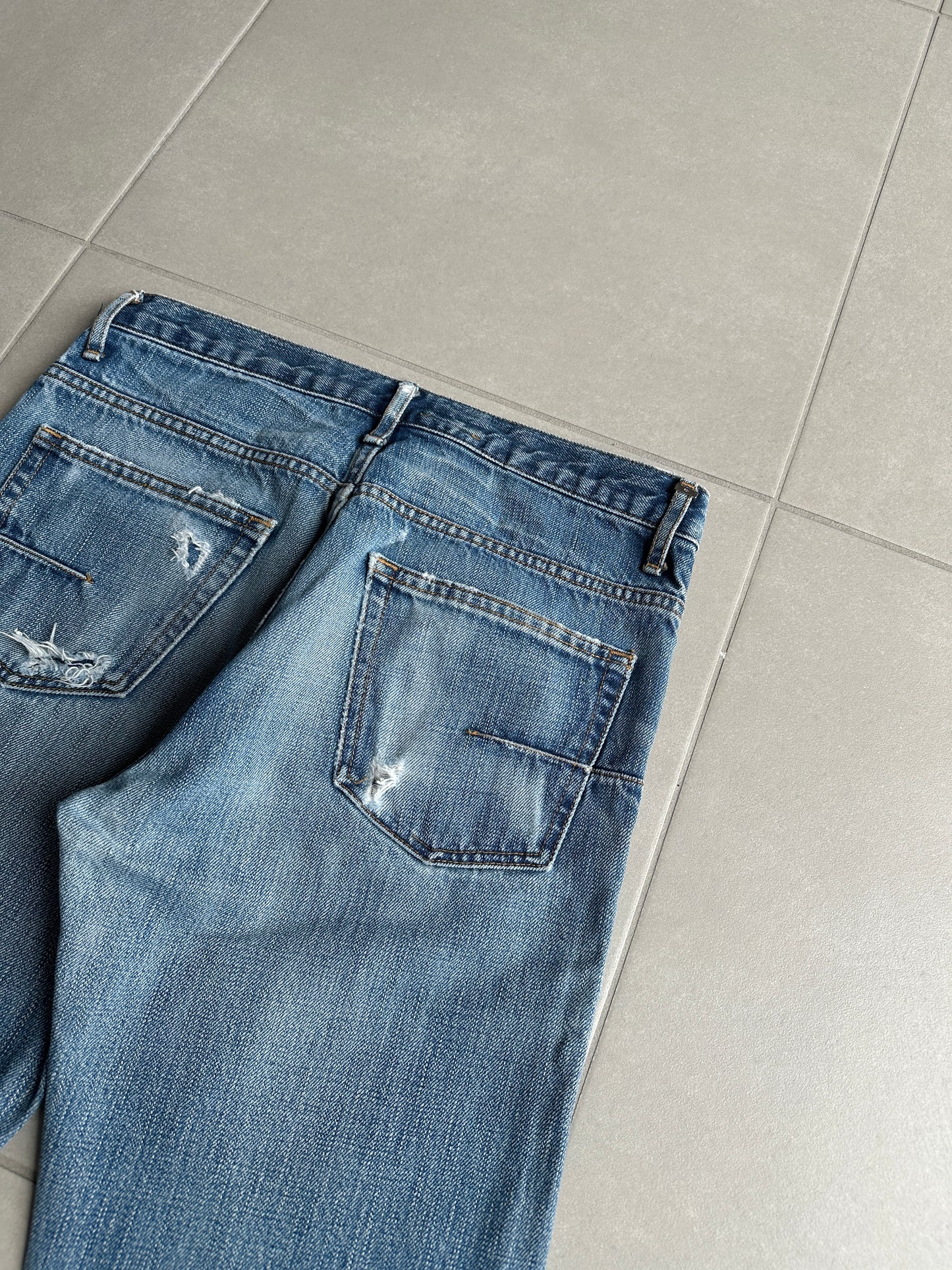 Dior homme AW06 washed clawmark jeans