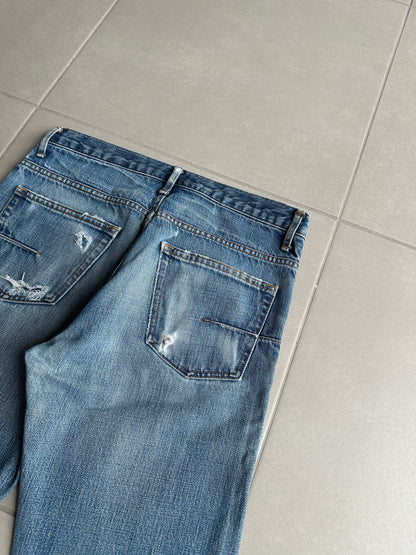 Dior homme AW06 washed clawmark jeans