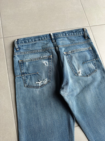 Dior homme AW06 washed clawmark jeans