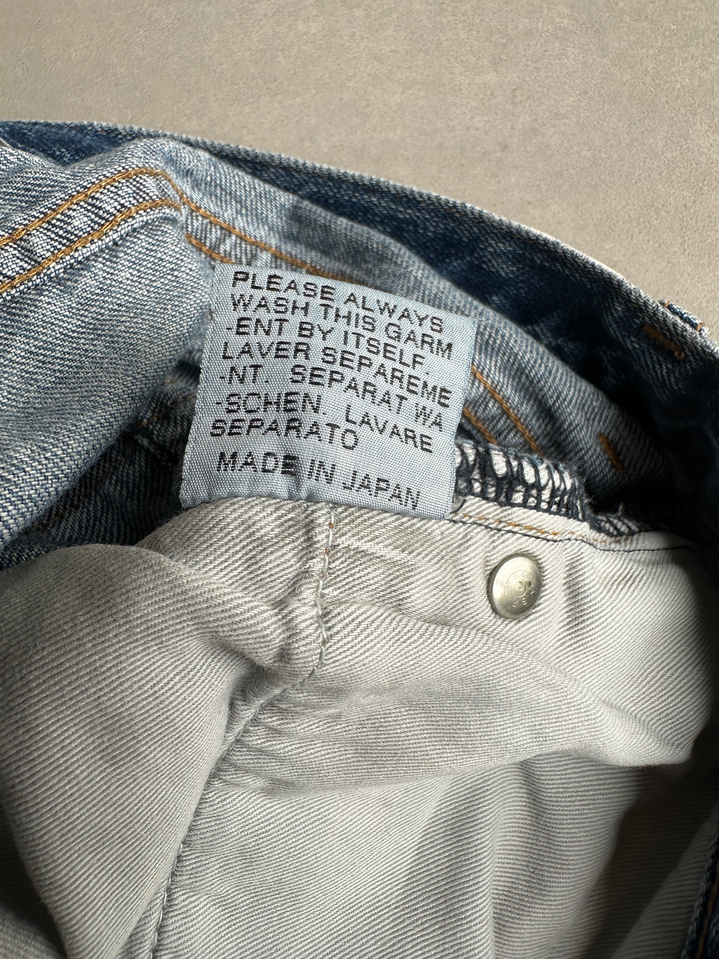 Dior homme AW06 washed clawmark jeans