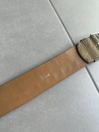 Dior Homme AW04 "Victim of the crime" suede studded leather belt