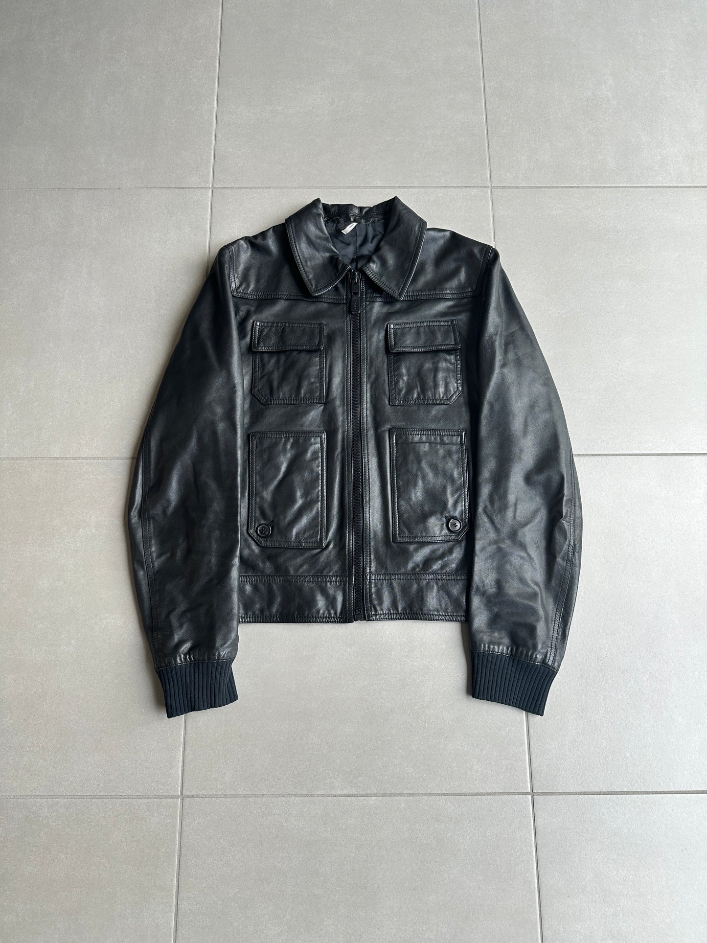 Dior Homme SS07 “We Look Good Together” 4-Pocket Leather jacket