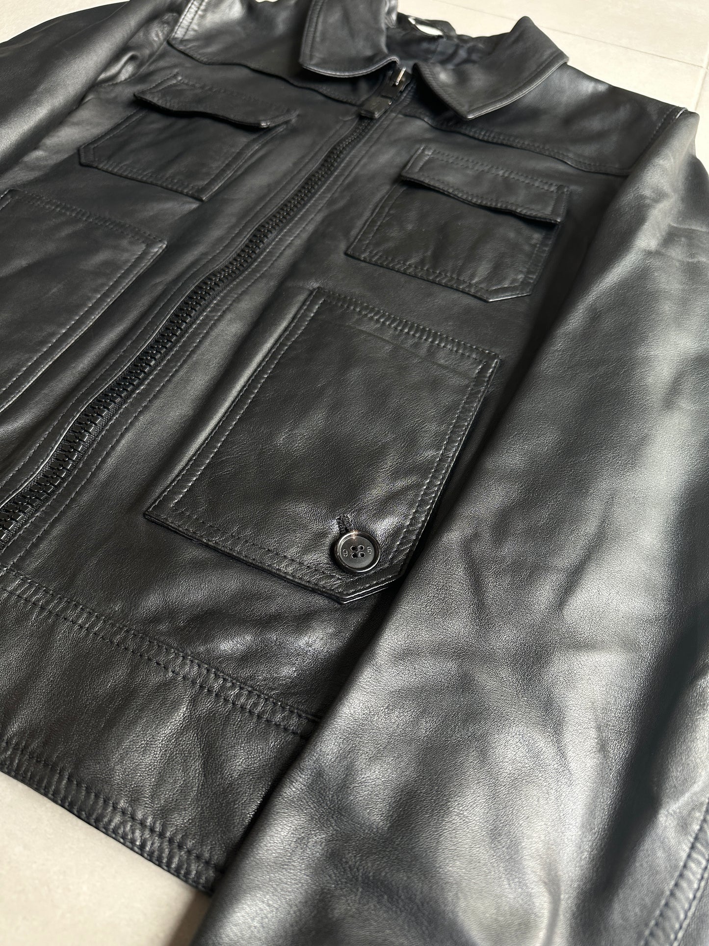 Dior Homme SS07 “We Look Good Together” 4-Pocket Leather jacket