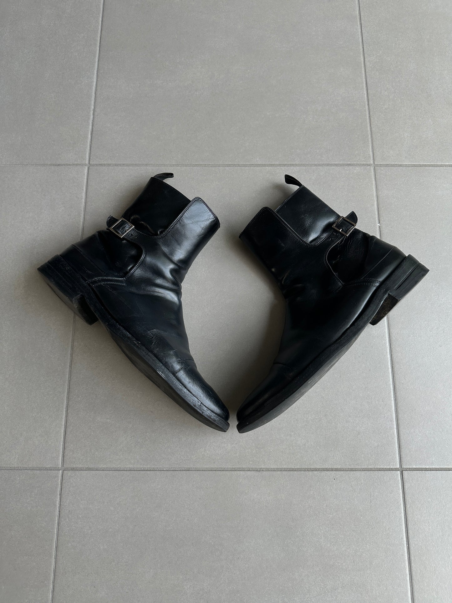Dior Homme SS04 “STRIP” Buckle closure boots