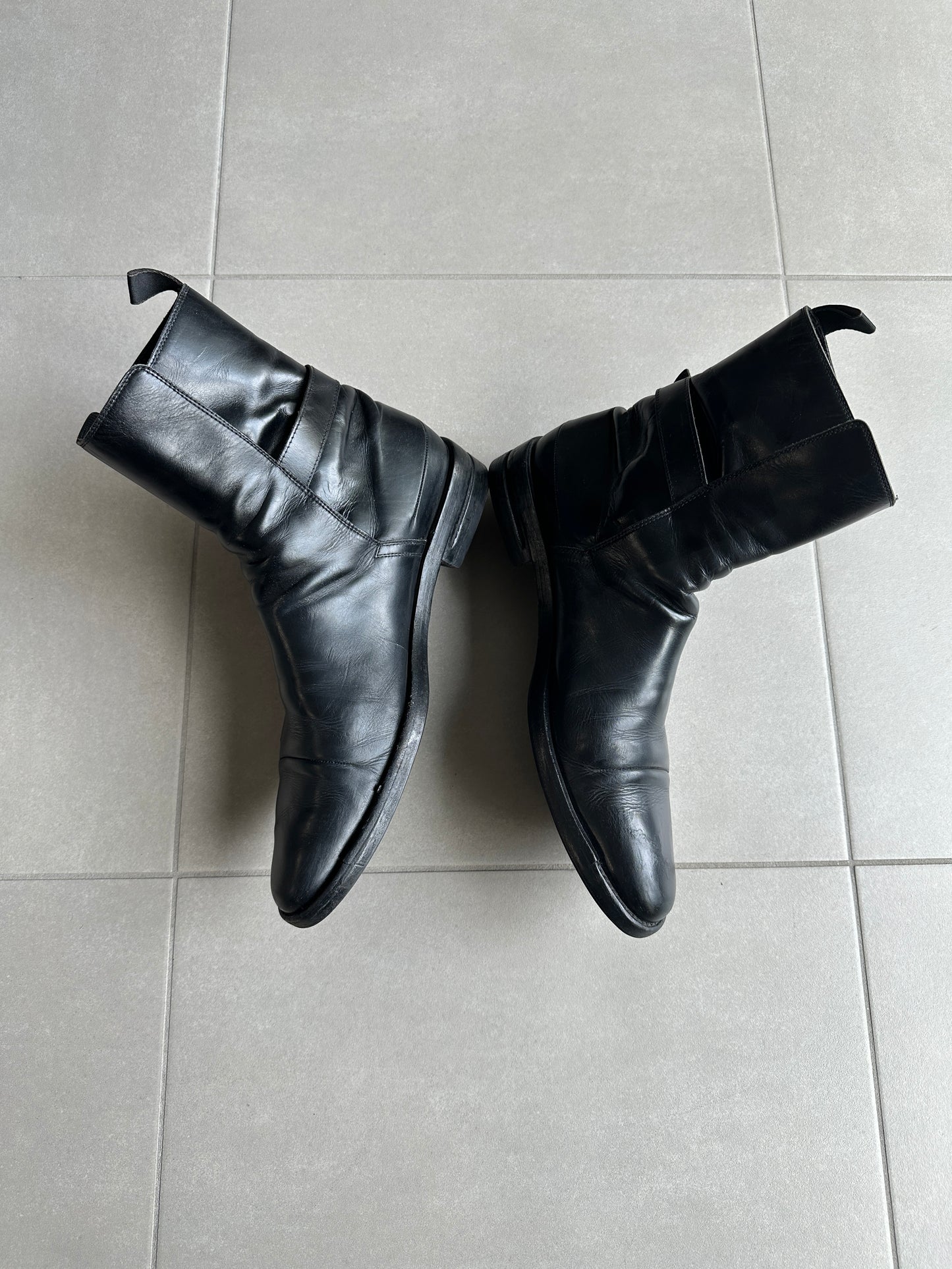 Dior Homme SS04 “STRIP” Buckle closure boots