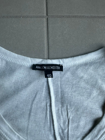 Ann Demeulemeester AW2008 heaven print sleeveless shirt