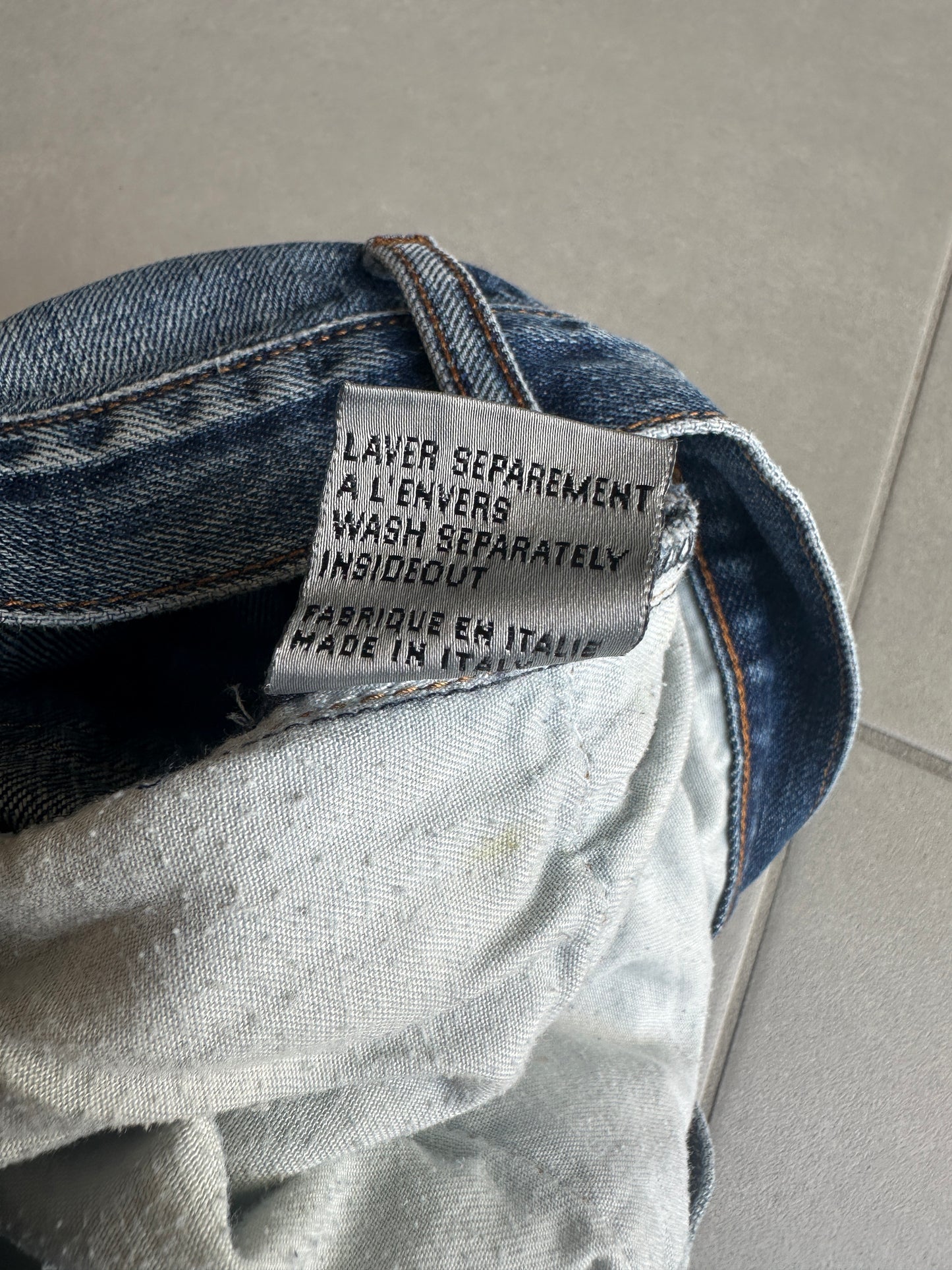 Dior Homme SS11 By KVA blue washed denim