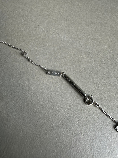 Dior Homme AW05 "In the morning" plisse dog tag 925 silver necklace