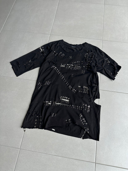 Balmain SS11 Safety pin destroyed t-shirt