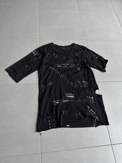 Balmain SS11 Safety pin destroyed t-shirt