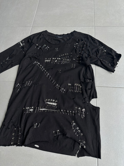 Balmain SS11 Safety pin destroyed t-shirt