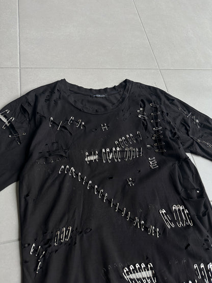 Balmain SS11 Safety pin destroyed t-shirt