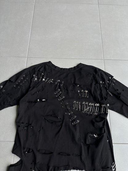 Balmain SS11 Safety pin destroyed t-shirt