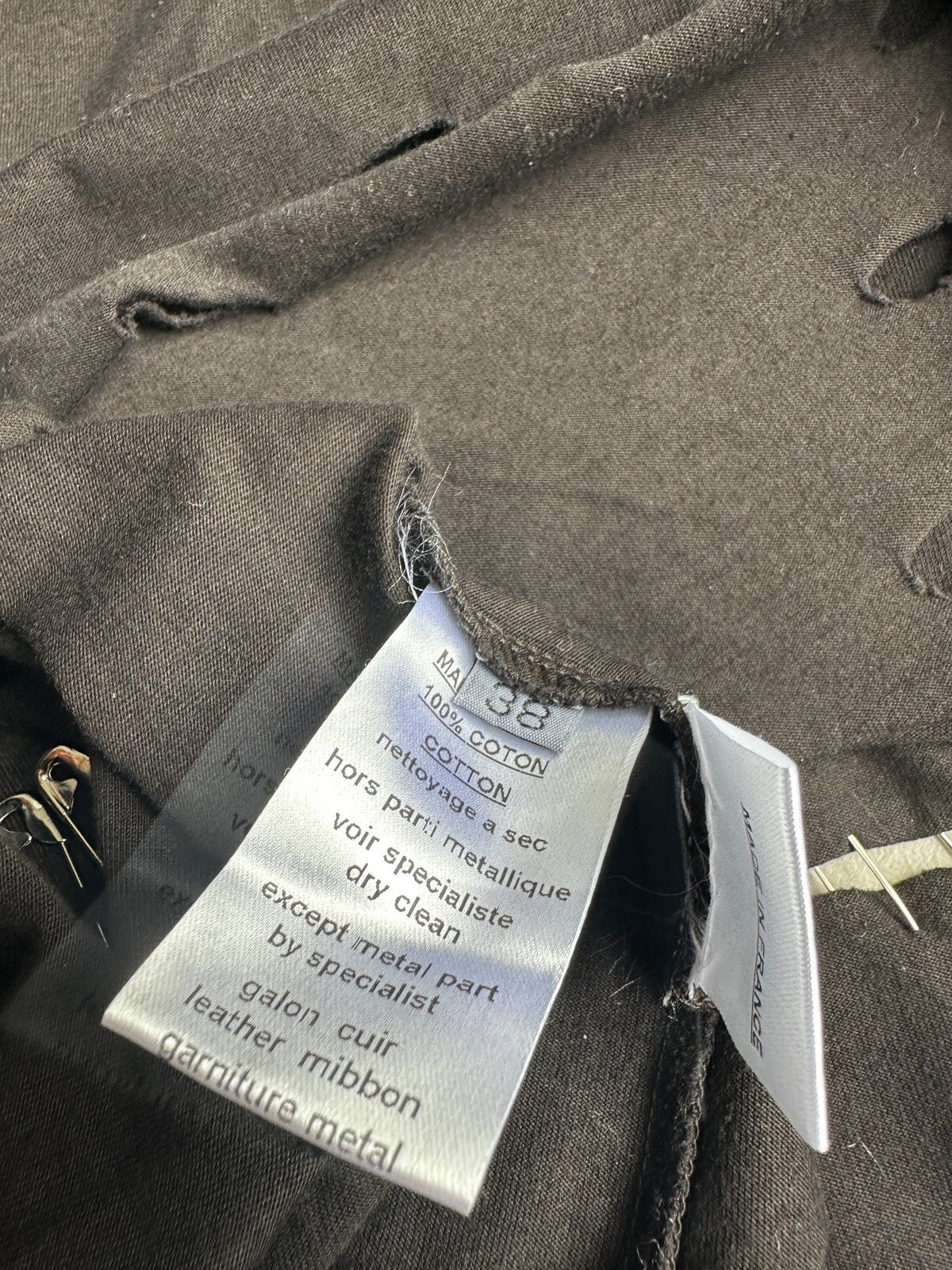 Balmain SS11 Safety pin destroyed t-shirt