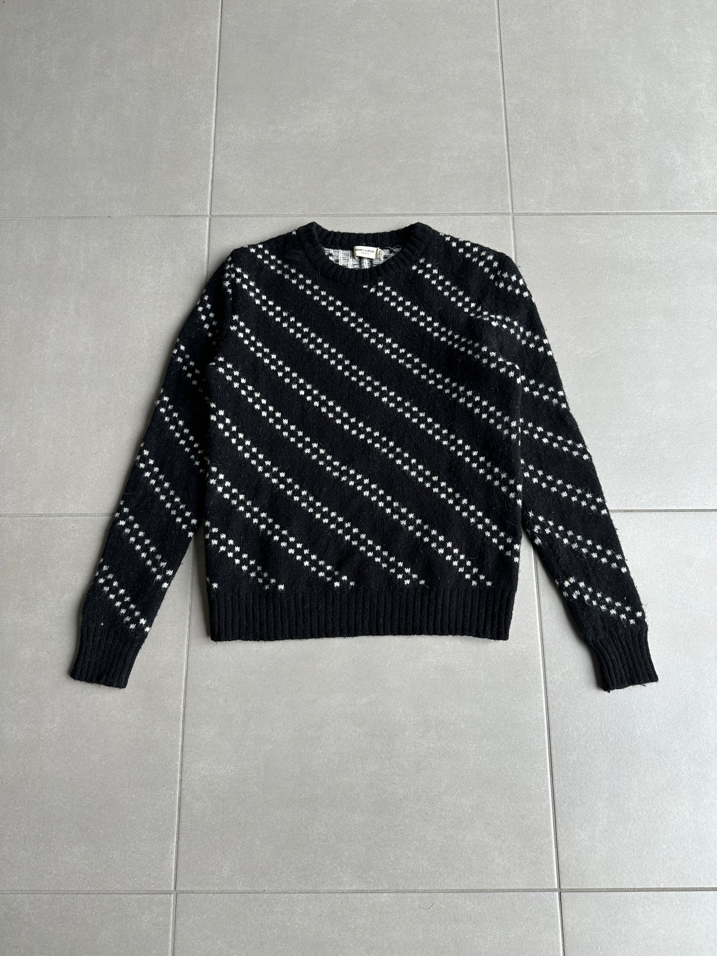 Saint Laurent Paris AW14 alpaca/wool crewneck sweater