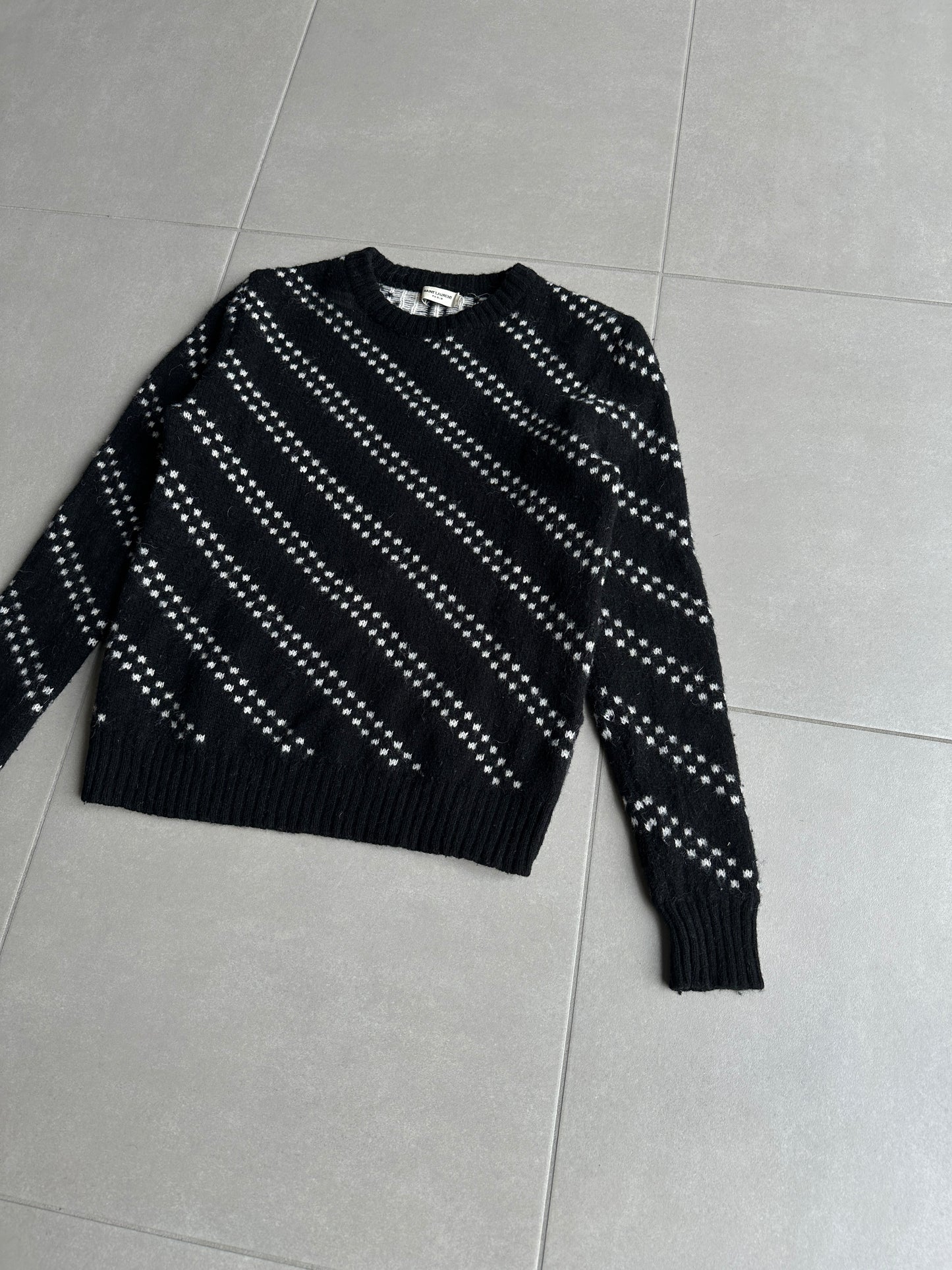 Saint Laurent Paris AW14 alpaca/wool crewneck sweater