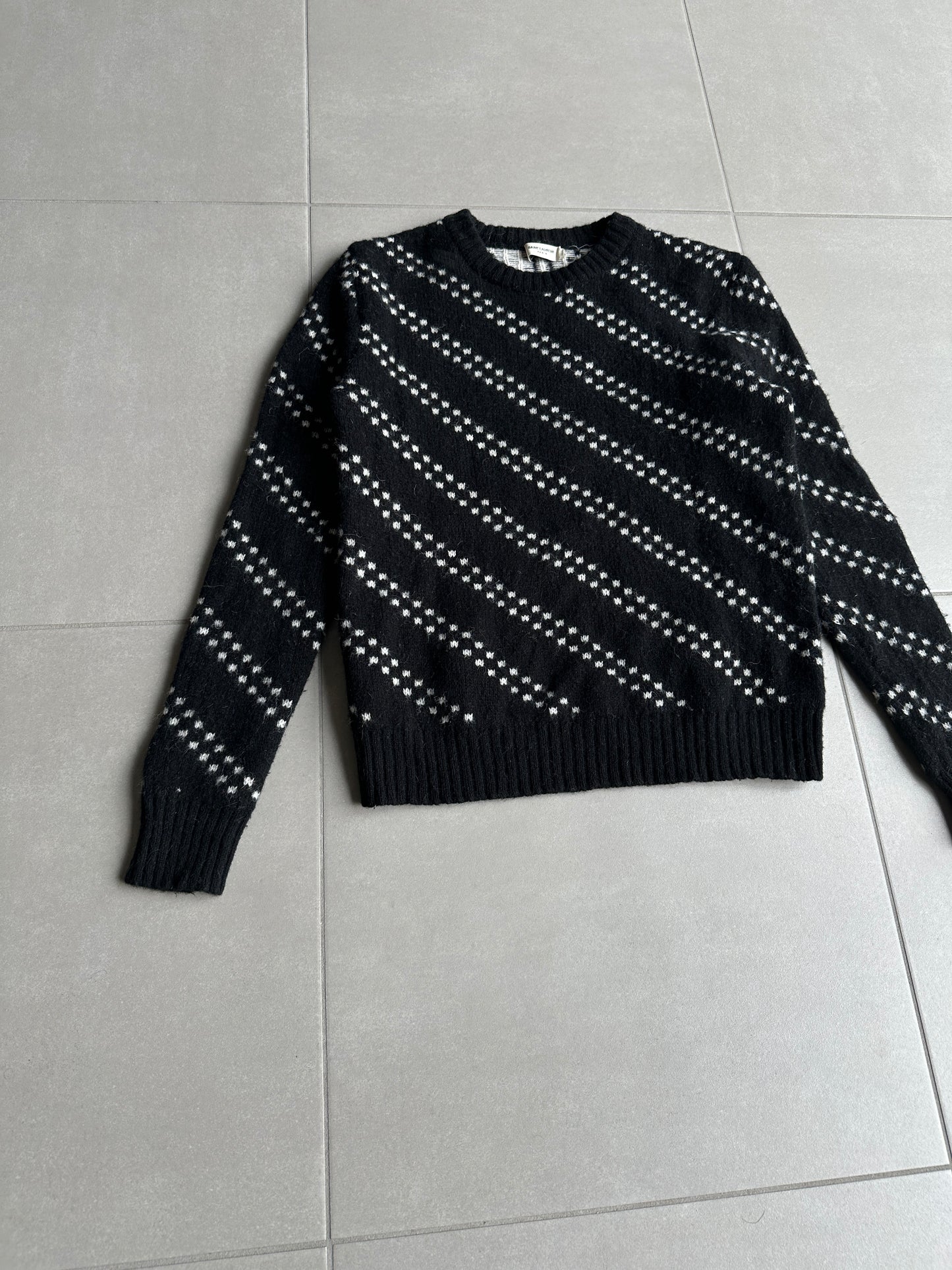Saint Laurent Paris AW14 alpaca/wool crewneck sweater
