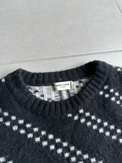 Saint Laurent Paris AW14 alpaca/wool crewneck sweater