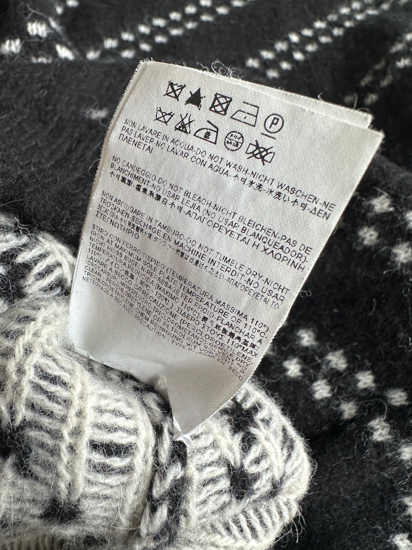 Saint Laurent Paris AW14 alpaca/wool crewneck sweater