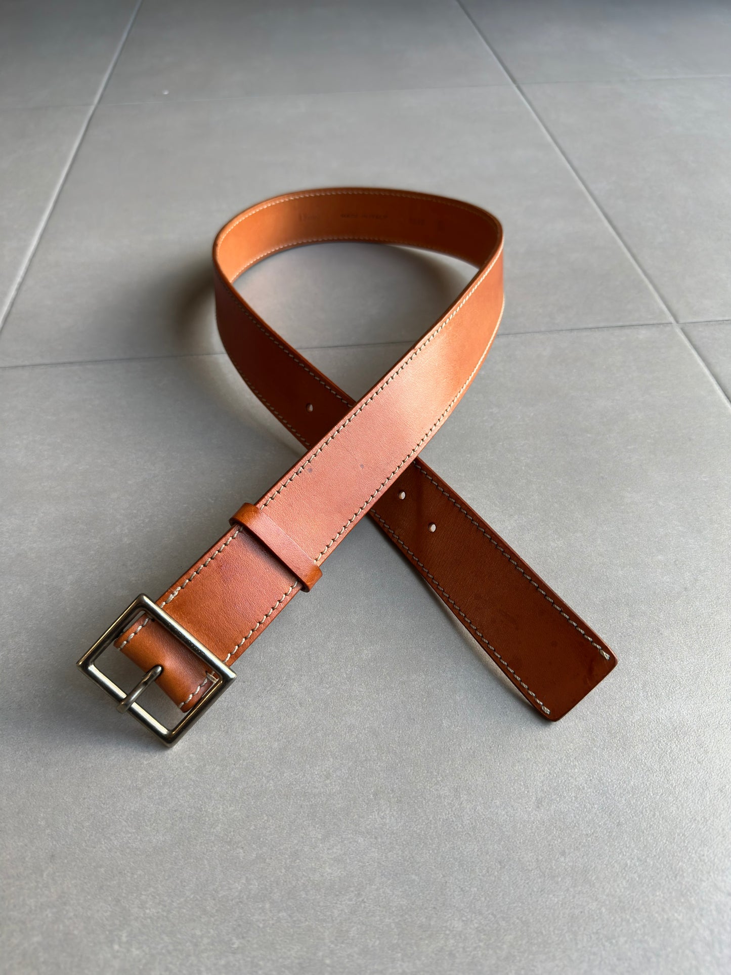 Dior Homme AW06 "These grey days" calfskin belt