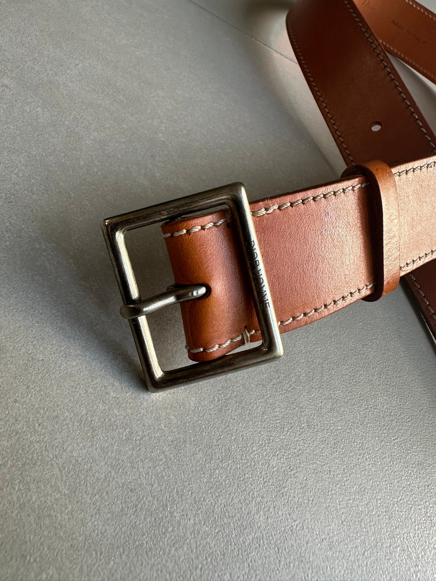 Dior Homme AW06 "These grey days" calfskin belt