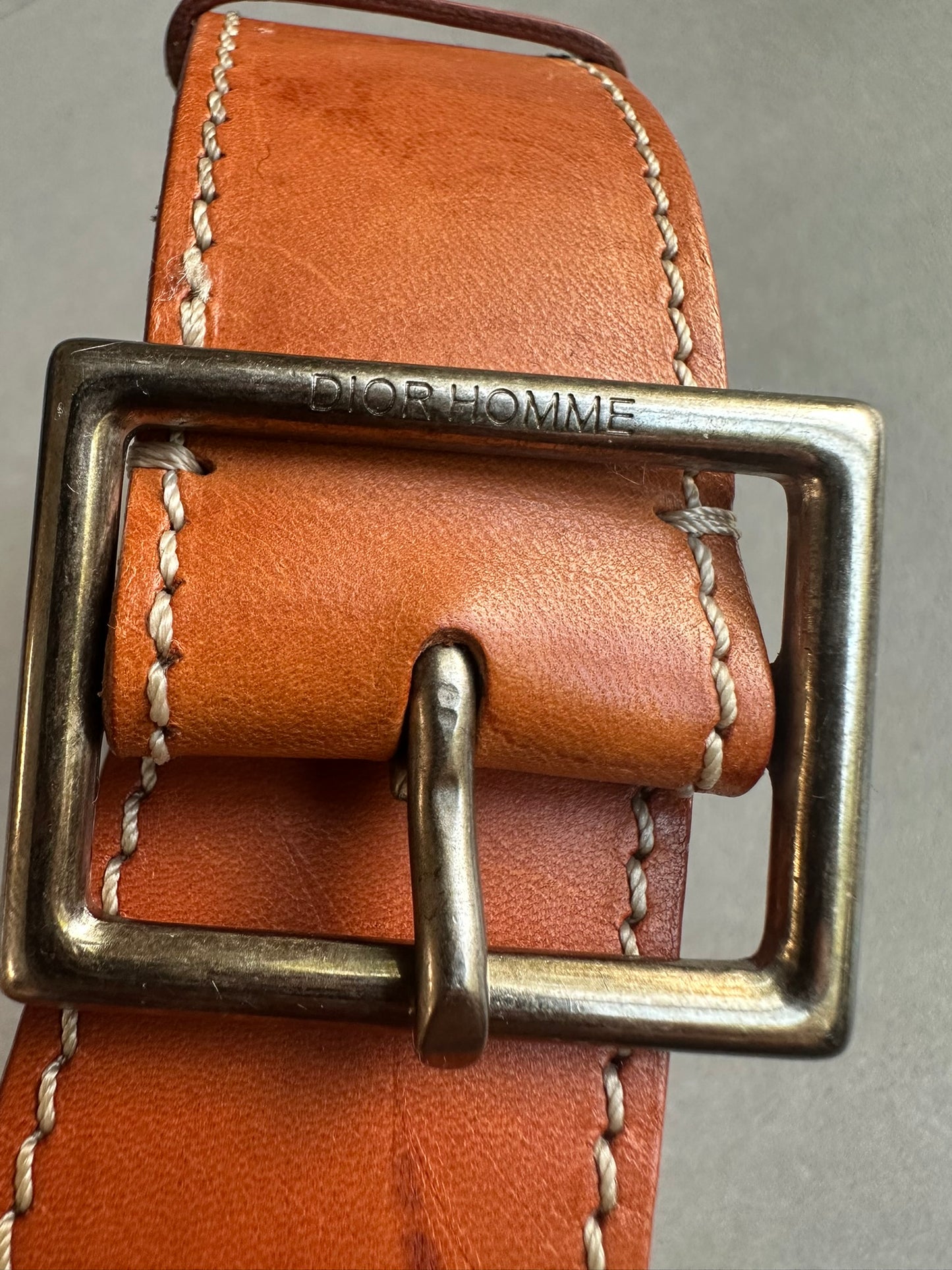 Dior Homme AW06 "These grey days" calfskin belt