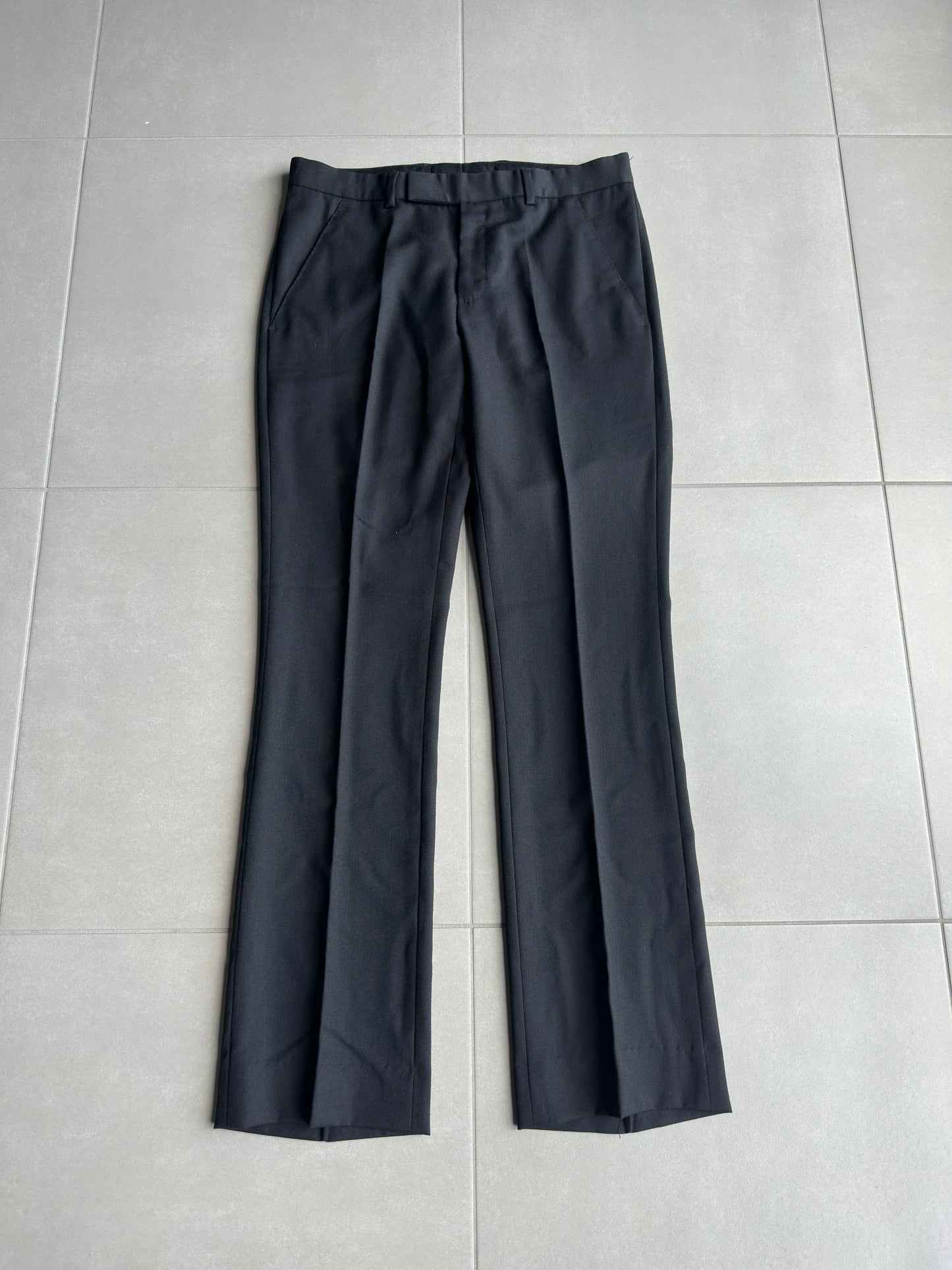 Dior Homme AW05 "in the morning" wool bootcut slacks