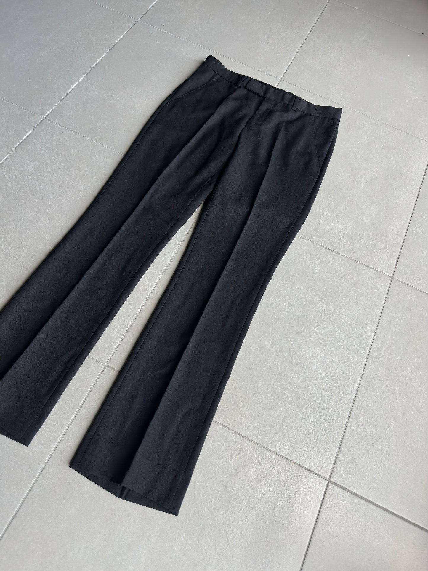 Dior Homme AW05 "in the morning" wool bootcut slacks