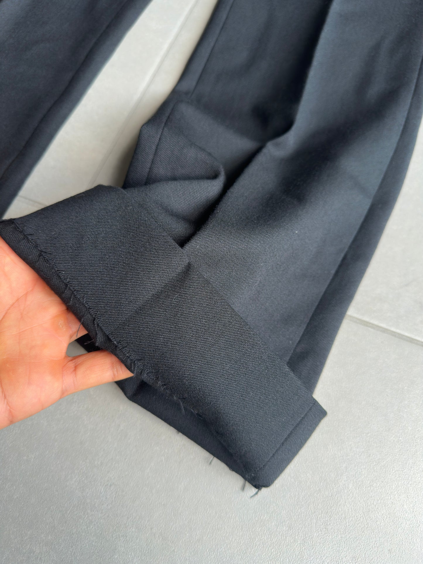 Dior Homme AW05 "in the morning" wool bootcut slacks