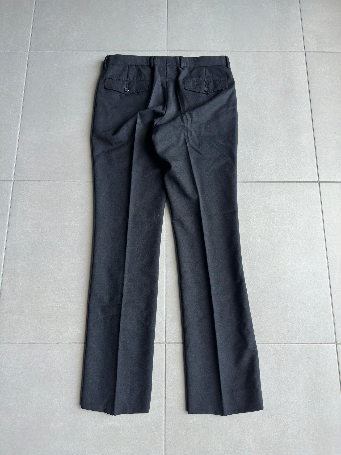 Dior Homme AW05 "in the morning" wool bootcut slacks