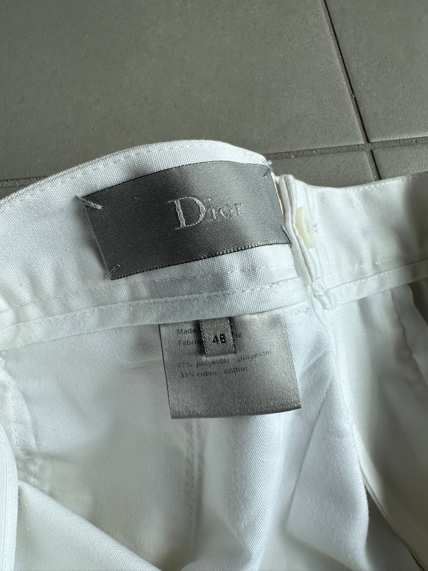 Dior homme SS03 “Follow me” straight leg zipper trousers