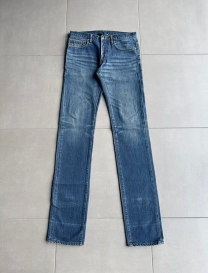 Dior Homme AW06 washed blue clawmark jeans