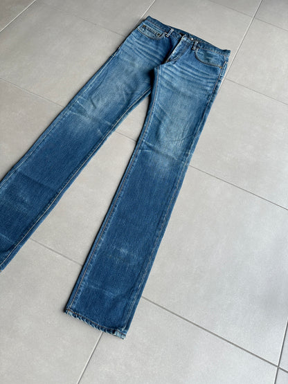Dior Homme AW06 washed blue clawmark jeans