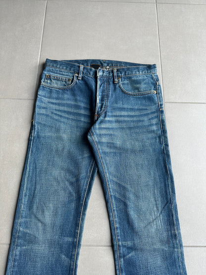 Dior Homme AW06 washed blue clawmark jeans