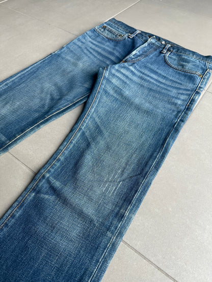 Dior Homme AW06 washed blue clawmark jeans