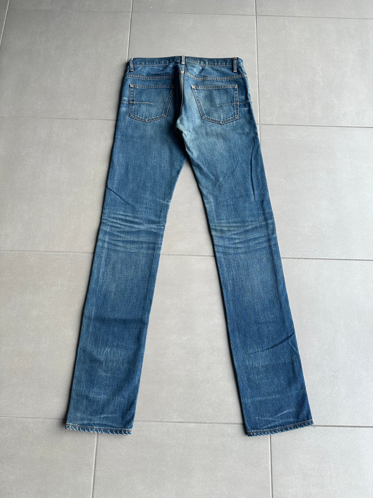 Dior Homme AW06 washed blue clawmark jeans