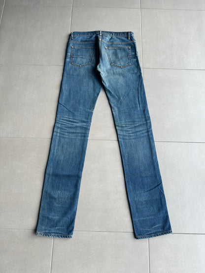 Dior Homme AW06 washed blue clawmark jeans