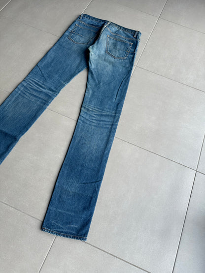Dior Homme AW06 washed blue clawmark jeans