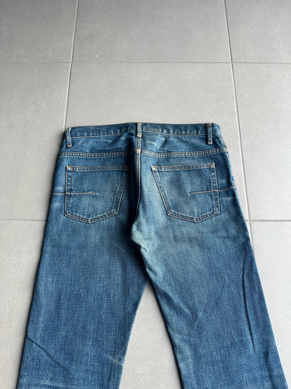 Dior Homme AW06 washed blue clawmark jeans
