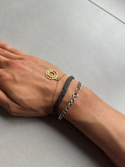 Dior Homme AW05 “In the morning” gold vermeil 925 silver bracelet